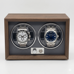 Remontoir pour 2 Montres Automatiques — Bois & Éclairage LED